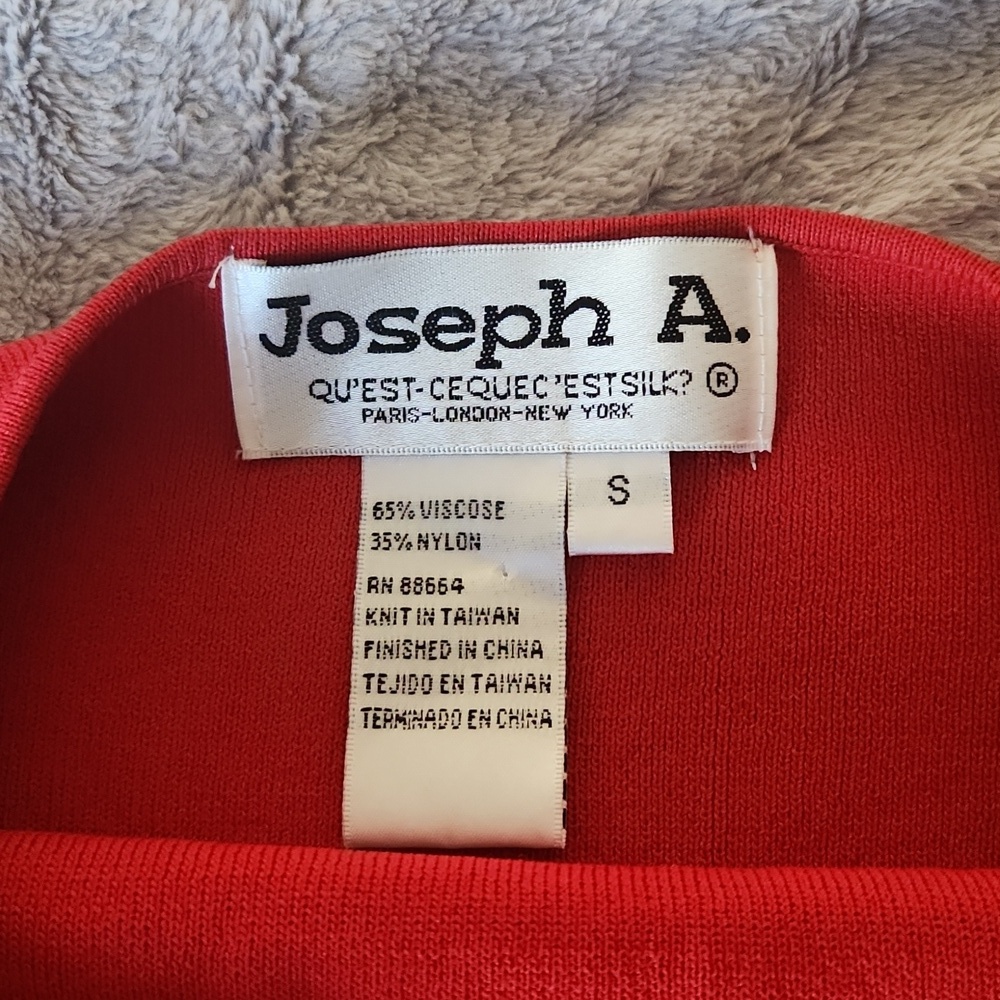 JOSEPH A Red Sleeveless Women's Top Size Small - Picture 2 of 5